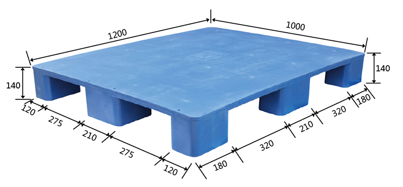 1210九腳平板塑料托盤(pán)